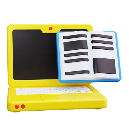 Laptop Education  3D Icon