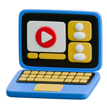 Laptop Education  3D Icon