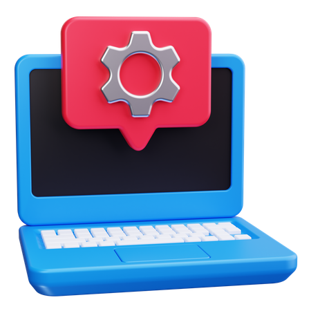 Laptop-Einstellung  3D Icon