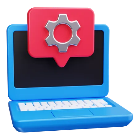 Laptop-Einstellung  3D Icon