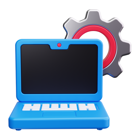 Laptop-Einstellung  3D Icon