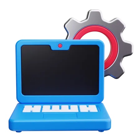 Laptop-Einstellung  3D Icon