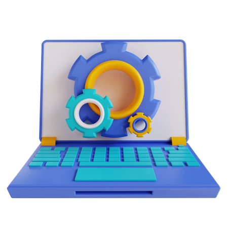 Laptop-Einstellung  3D Icon