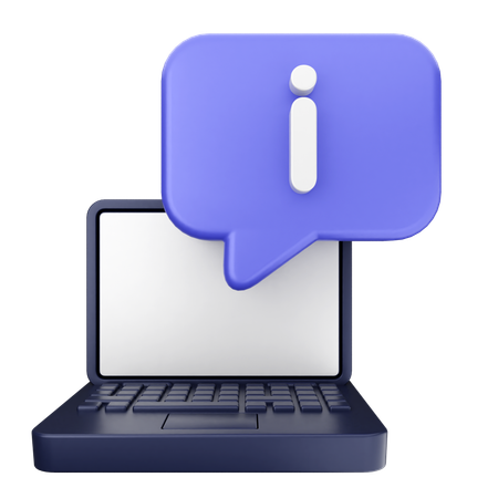 Helpdesk para laptop  3D Icon