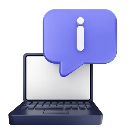 Helpdesk para laptop  3D Icon