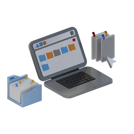 Online-Kopierdaten  3D Icon