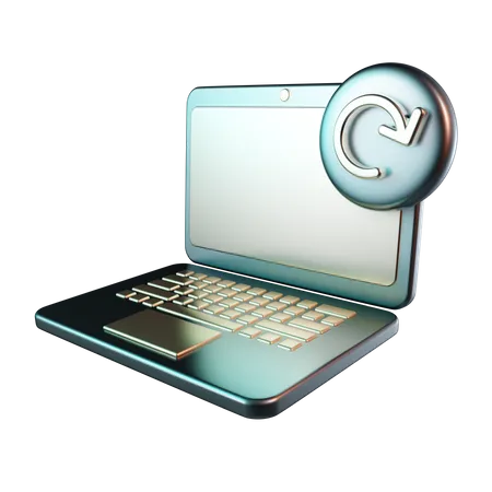 Laptop neu laden  3D Icon