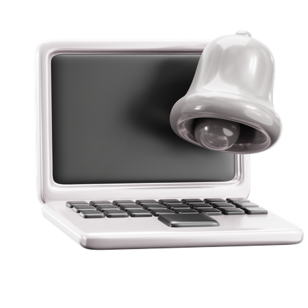 Laptop Notification  3D Icon