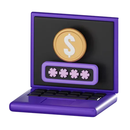 Password Protected Banking Coin Symbolizes Security Cryptocurrency Transactions For Use In Presentations Marketing Materials Website Designs Related To Cryptocurrency Finance 3 D Render Illustration 3D Icon