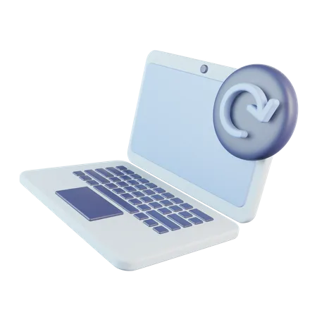 Recarga de laptop  3D Icon