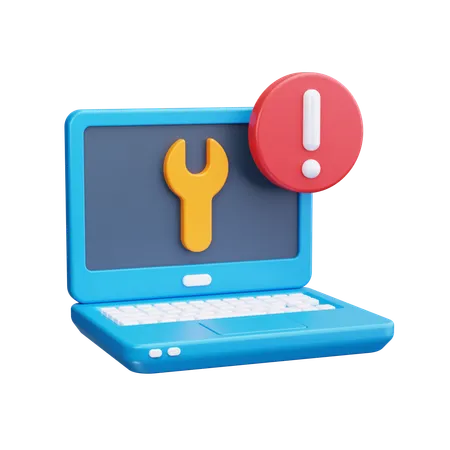 Laptop Repair  3D Icon