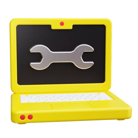 Laptop Repair  3D Icon