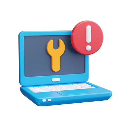 Laptop Repair  3D Icon