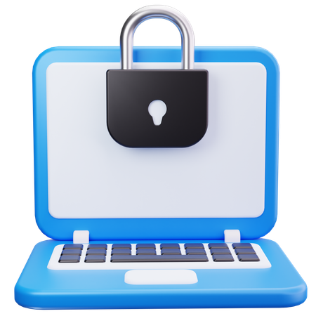 Laptop-Schloss  3D Icon