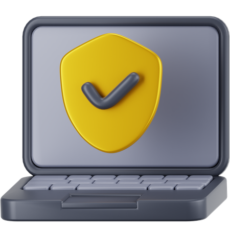 Laptop-Schild  3D Icon