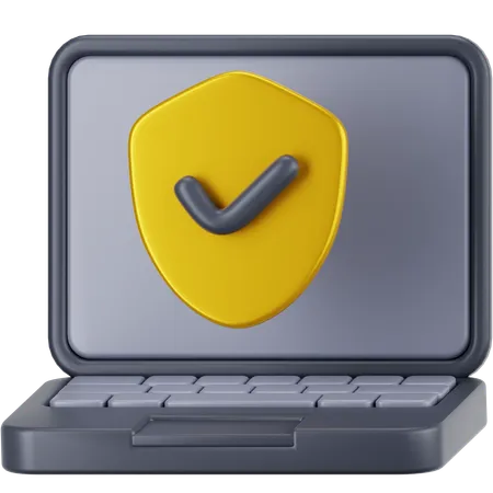 Laptop-Schild  3D Icon