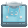 3d computer screen logo