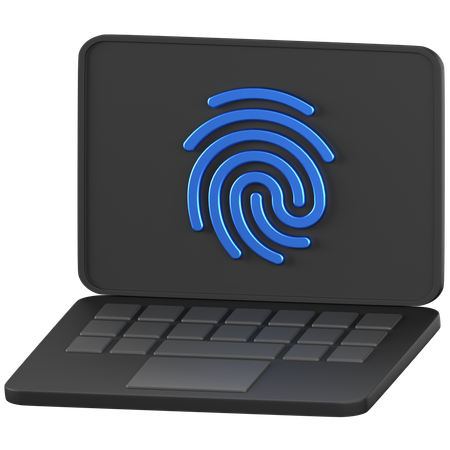 Laptop Security  3D Icon