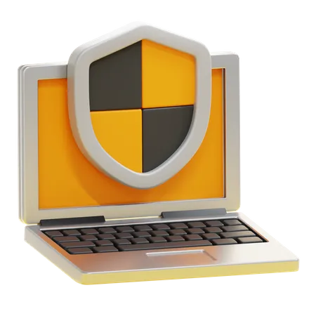 LAPTOP SECURITY  3D Icon