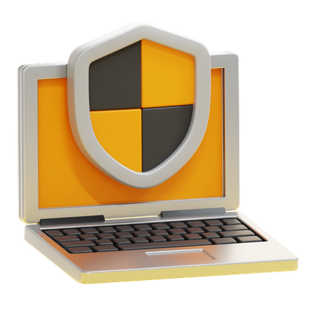 Laptop-Sicherheit  3D Icon