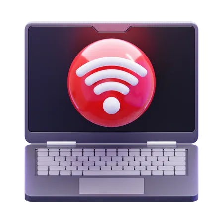 LAPTOP SIGNAL  3D Icon