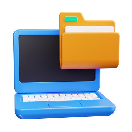 Laptop Storage  3D Icon