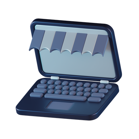 Laptop store  3D Icon