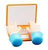 laptop typing Hand Gesture