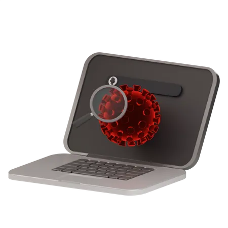 3 D Computer Virus And Bug Icon 3D Icon