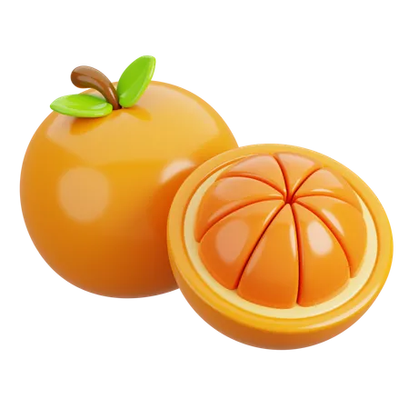 Laranja  3D Icon