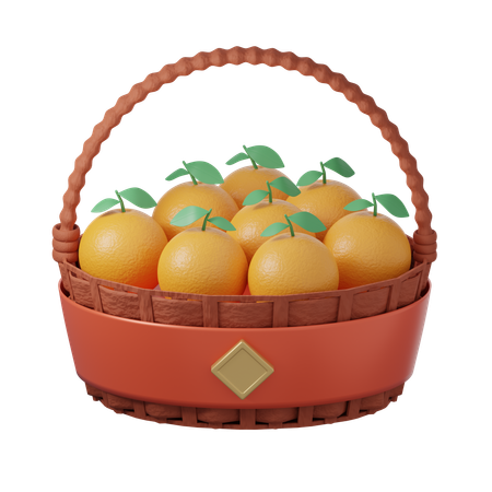 Laranja  3D Icon