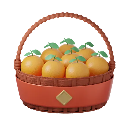 Laranja  3D Icon