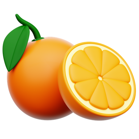 Laranja  3D Icon