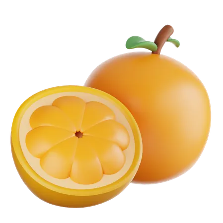 Laranja  3D Icon