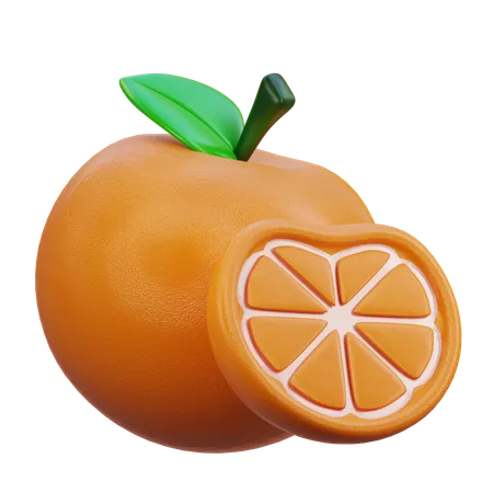 Laranja  3D Icon