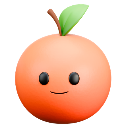 Laranja  3D Icon