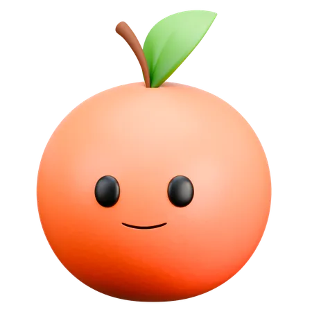 Laranja  3D Icon