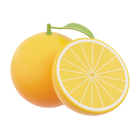 Laranja  3D Icon