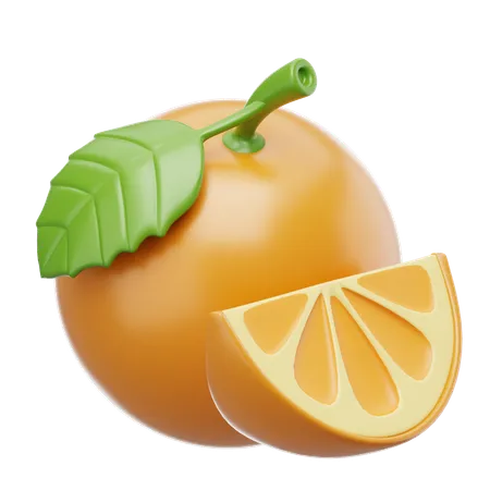 Laranja  3D Icon