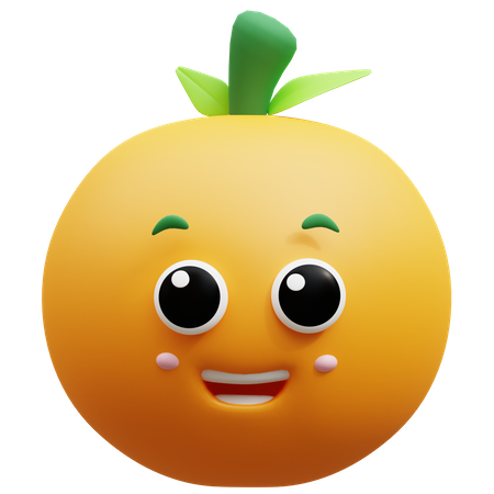 Laranja  3D Icon