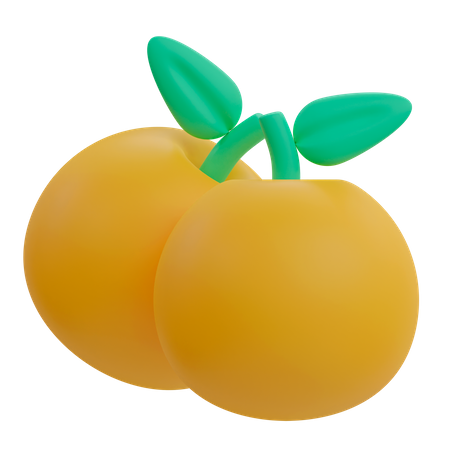 Laranja  3D Illustration