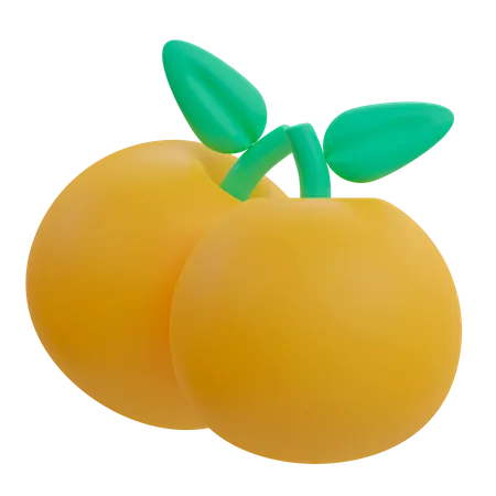 Laranja  3D Illustration