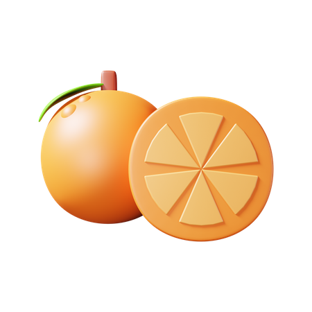 Laranja  3D Illustration