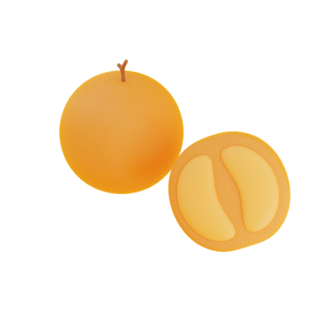 Laranja  3D Illustration