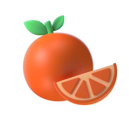 Laranja  3D Illustration