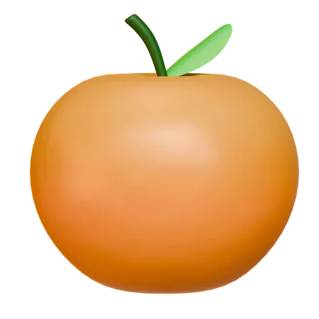 Fruta laranja  3D Icon