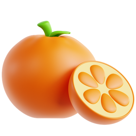 Fruta laranja  3D Icon