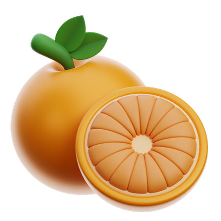 Fruta laranja  3D Icon