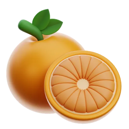 Fruta laranja  3D Icon