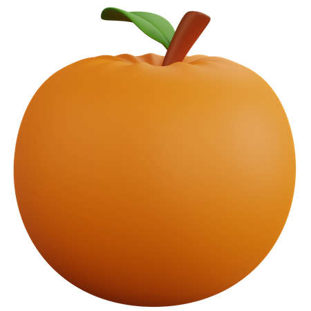 Fruta laranja  3D Icon